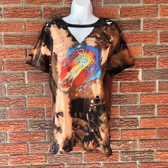 Journey Tee! Acid washed & distressed by hand! - Picture 2 of 5